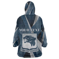 Personalized 761st Tank Battalion WWII Kid Wearable Blanket Hoodie Black Panthers Tribute
