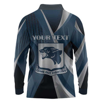 Personalized 761st Tank Battalion WWII Long Sleeve Polo Shirt Black Panthers Tribute