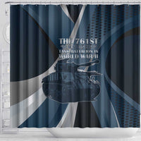 761st Tank Battalion WWII Shower Curtain Black Panthers Tribute