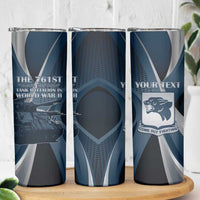 Personalized 761st Tank Battalion WWII Skinny Tumbler Black Panthers Tribute