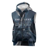 Personalized 761st Tank Battalion WWII Sleeveless Zip Hoodie Black Panthers Tribute