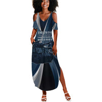Personalized 761st Tank Battalion WWII Summer Maxi Dress Black Panthers Tribute