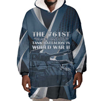 Personalized 761st Tank Battalion WWII Wearable Blanket Hoodie Black Panthers Tribute