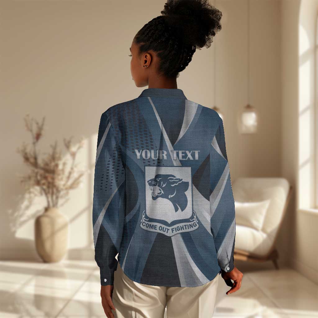 Personalized 761st Tank Battalion WWII Women Casual Shirt Black Panthers Tribute