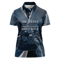 Personalized 761st Tank Battalion WWII Women Polo Shirt Black Panthers Tribute
