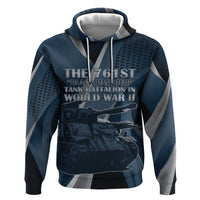 Personalized 761st Tank Battalion WWII Zip Hoodie Black Panthers Tribute