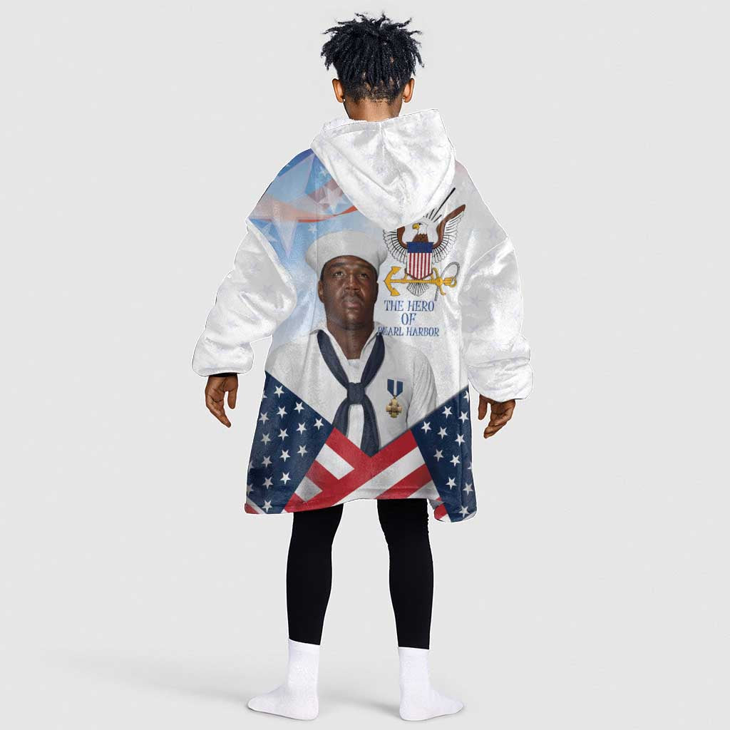 Doris Dorie Miller Kid Wearable Blanket Hoodie The Hero Pearl Harbor