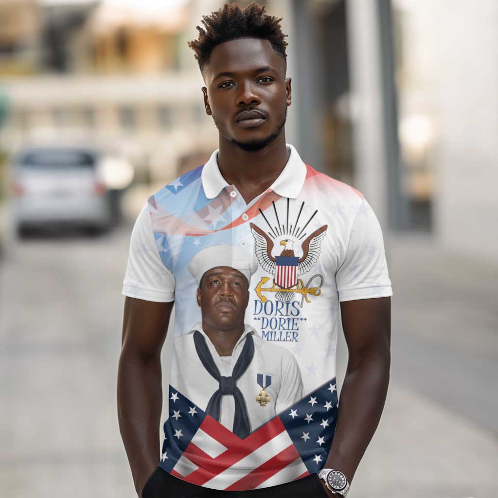 Doris Dorie Miller Polo Shirt The Hero Pearl Harbor