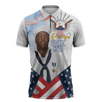 Doris Dorie Miller Zipper Polo Shirt The Hero Pearl Harbor