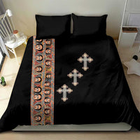 Ethiopia Angels Tilet Bedding Set Ethiopian Cross Black Color