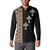 Ethiopia Angels Tilet Button Sweatshirt Ethiopian Cross Black Color