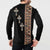 Ethiopia Angels Tilet Button Sweatshirt Ethiopian Cross Black Color