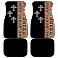 Ethiopia Angels Tilet Car Mats Ethiopian Cross Black Color