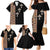 Ethiopia Angels Tilet Family Matching Mermaid Dress and Hawaiian Shirt Ethiopian Cross Black Color