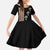 Ethiopia Angels Tilet Family Matching Off Shoulder Maxi Dress and Hawaiian Shirt Ethiopian Cross Black Color
