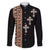 Ethiopia Angels Tilet Family Matching Off Shoulder Maxi Dress and Hawaiian Shirt Ethiopian Cross Black Color