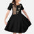 Ethiopia Angels Tilet Family Matching Puletasi and Hawaiian Shirt Ethiopian Cross Black Color