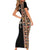 Ethiopia Angels Tilet Family Matching Short Sleeve Bodycon Dress and Hawaiian Shirt Ethiopian Cross Black Color