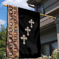 Ethiopia Angels Tilet Garden Flag Ethiopian Cross Black Color