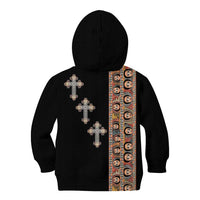 Ethiopia Angels Tilet Kid Hoodie Ethiopian Cross Black Color
