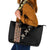 Ethiopia Angels Tilet Leather Tote Bag Ethiopian Cross Black Color