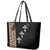 Ethiopia Angels Tilet Leather Tote Bag Ethiopian Cross Black Color