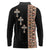 Ethiopia Angels Tilet Long Sleeve Polo Shirt Ethiopian Cross Black Color