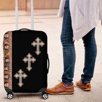 Ethiopia Angels Tilet Luggage Cover Ethiopian Cross Black Color