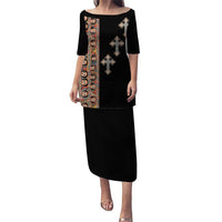 Ethiopia Angels Tilet Puletasi Ethiopian Cross Black Color