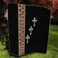 Ethiopia Angels Tilet Quilt Ethiopian Cross Black Color