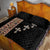Ethiopia Angels Tilet Quilt Bed Set Ethiopian Cross Black Color