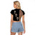 Ethiopia Angels Tilet Raglan Cropped T Shirt Ethiopian Cross Black Color