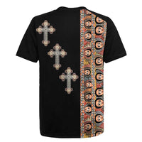 Ethiopia Angels Tilet Rugby Jersey Ethiopian Cross Black Color