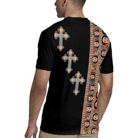 Ethiopia Angels Tilet Rugby Jersey Ethiopian Cross Black Color