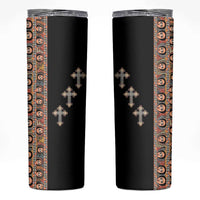 Ethiopia Angels Tilet Skinny Tumbler Ethiopian Cross Black Color