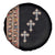 Ethiopia Angels Tilet Spare Tire Cover Ethiopian Cross Black Color