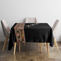 Ethiopia Angels Tilet Tablecloth Ethiopian Cross Black Color