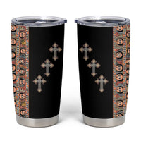 Ethiopia Angels Tilet Tumbler Cup Ethiopian Cross Black Color