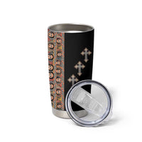 Ethiopia Angels Tilet Tumbler Cup Ethiopian Cross Black Color