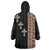 Ethiopia Angels Tilet Wearable Blanket Hoodie Ethiopian Cross Black Color