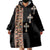 Ethiopia Angels Tilet Wearable Blanket Hoodie Ethiopian Cross Black Color
