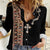 Ethiopia Angels Tilet Women Casual Shirt Ethiopian Cross Black Color