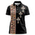 Ethiopia Angels Tilet Women Polo Shirt Ethiopian Cross Black Color