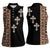 Ethiopia Angels Tilet Women Sleeveless Polo Shirt Ethiopian Cross Black Color