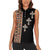 Ethiopia Angels Tilet Women Sleeveless Polo Shirt Ethiopian Cross Black Color