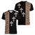 Ethiopia Angels Tilet Women V-Neck T-Shirt Ethiopian Cross Black Color