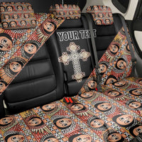 Personalized Ethiopian Orthodox Church Angel Back Car Seat Cover Black Color