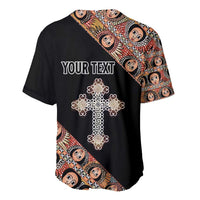 Personalized Ethiopian Orthodox Church Angel Baseball Jersey Black Color