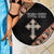 Personalized Ethiopian Orthodox Church Angel Beach Blanket Black Color