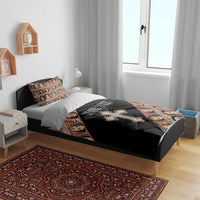 Personalized Ethiopian Orthodox Church Angel Bedding Set Black Color